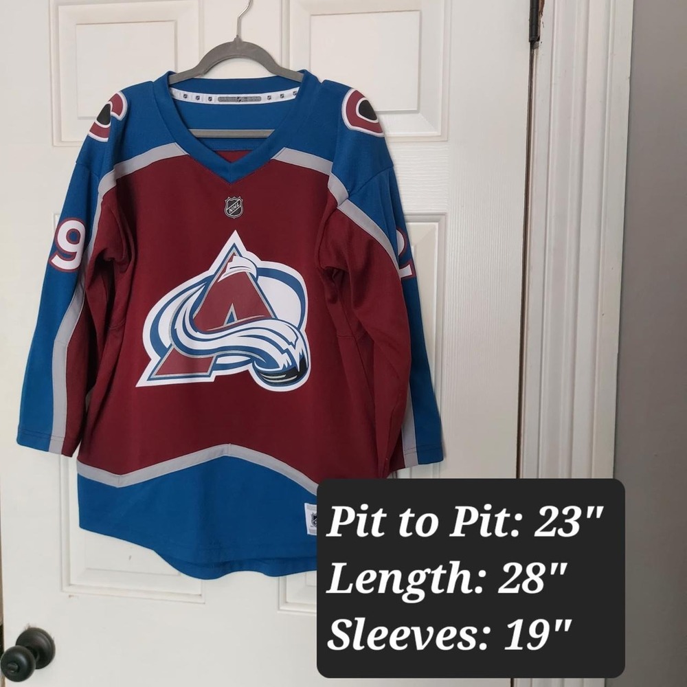 NHL Colorado Avalanche Nathan MacKinnon 29 Hockey Jersey Burgundy L/XL